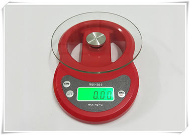 الصين الزجاج المقسى المنزل الالكترونية مقياس اللون الأحمر للمطبخ وزنها الغذاء المزود